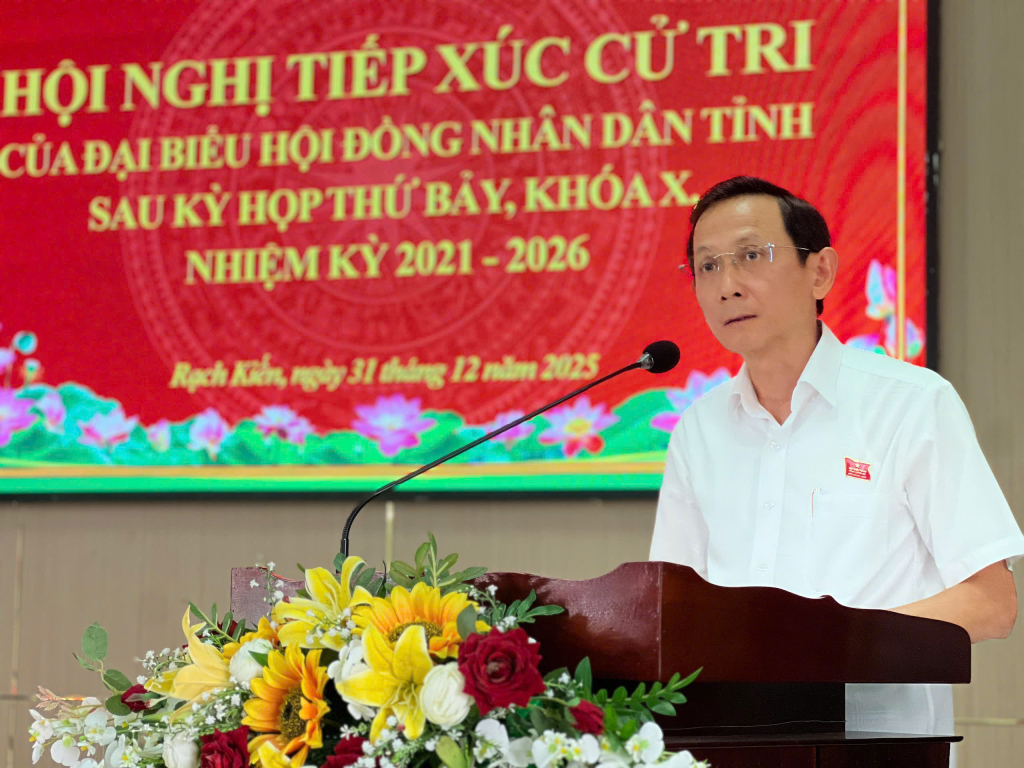 Cử tri x&atilde; Rạch Kiến quan t&acirc;m nhiều về hạ tầng giao th&ocirc;ng