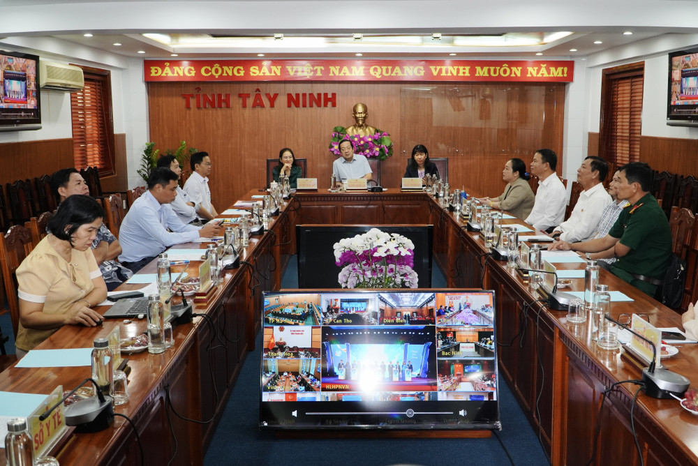 Hội nghị tại điểm cầu tỉnh Tây Ninh