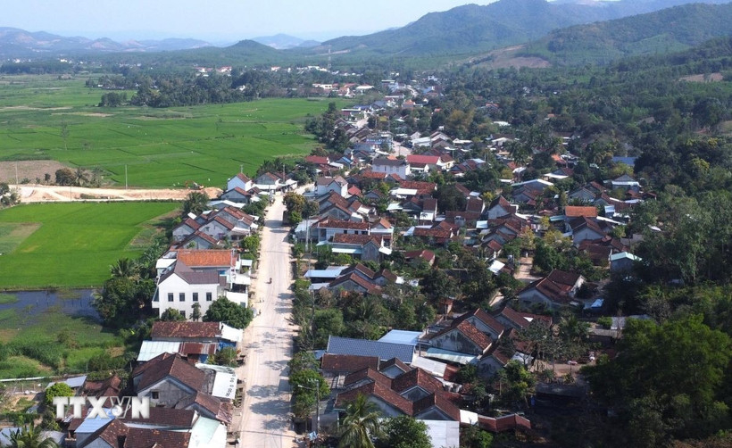 Xã miền núi Xuân Quang 2 (Đồng Xuân, Phú Yên) (Ảnh: Tường Quân/TTXVN)