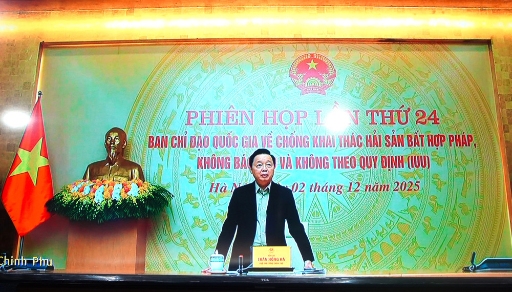 Phó Thủ tướng Chính phủ Trần Hồng Hà phát biểu kết luận phiên họp 