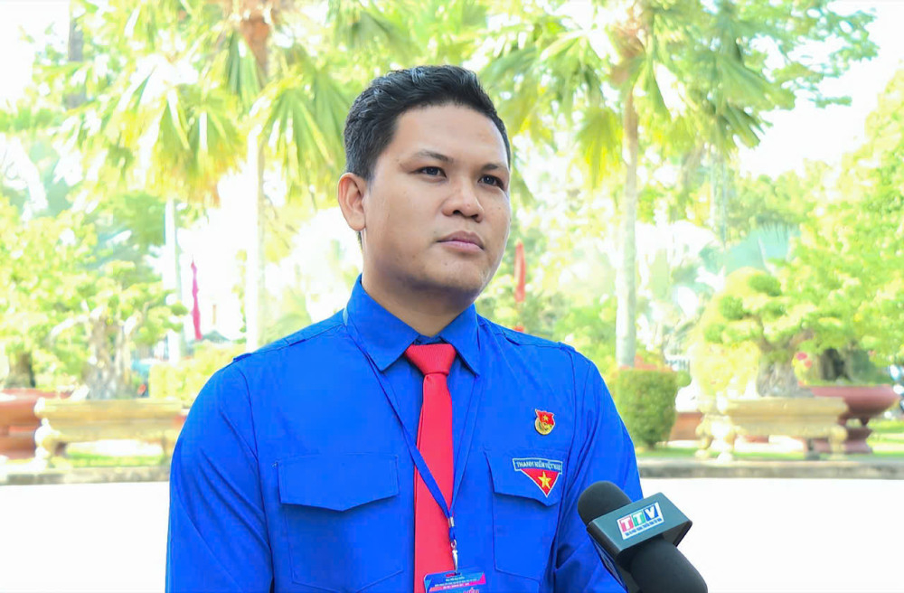 Bí thư Đoàn TNCS Hồ Chí Minh xã Mỹ Yên Huỳnh Công Hưởng 