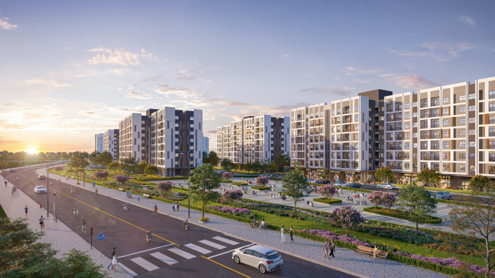 Dự án có tổng mức đầu tư 882 tỉ đồng, quy mô đầu tư xây dựng gồm 8 tòa nhà chung cư cao 8 tầng, với gần 1.500 căn hộ