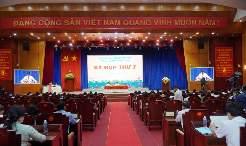 Tây Ninh tổ chức Kỳ họp thứ 7 HĐND tỉnh khóa X. Đây là kỳ họp thường lệ cuối năm, mang tính chất đặc biệt quan trọng