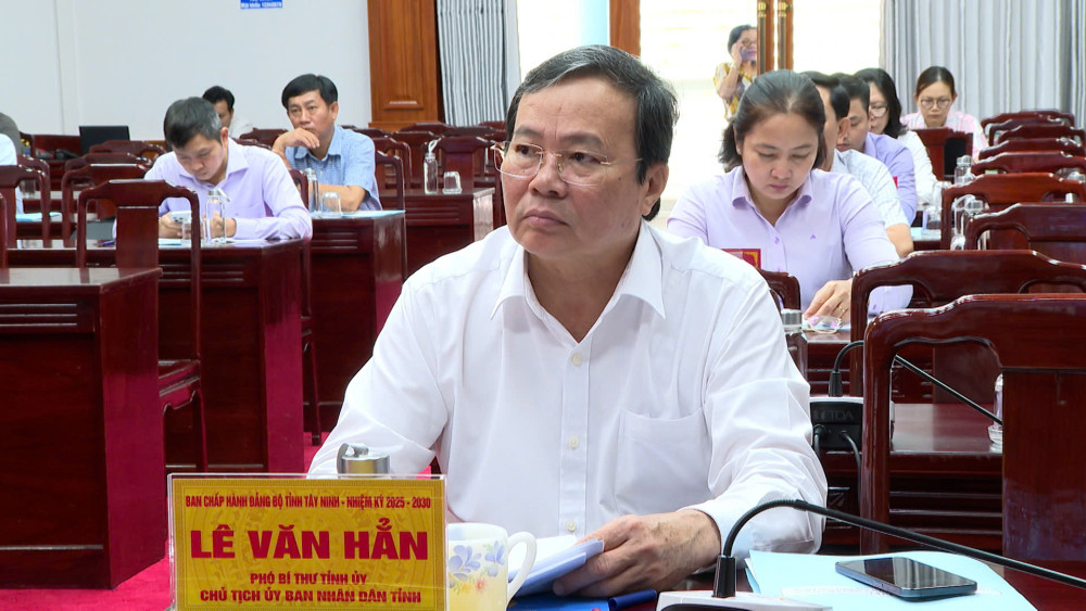 Lãnh đạo tỉnh Tây Ninh dự Hội nghị tại điểm cầu tỉnh Tây Ninh