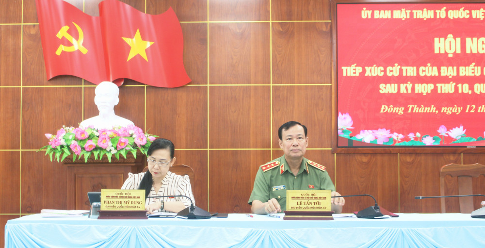 Đại biểu Quốc hội tỉnh Tây Ninh có buổi tiếp xúc với cử tri xã Đông Thành