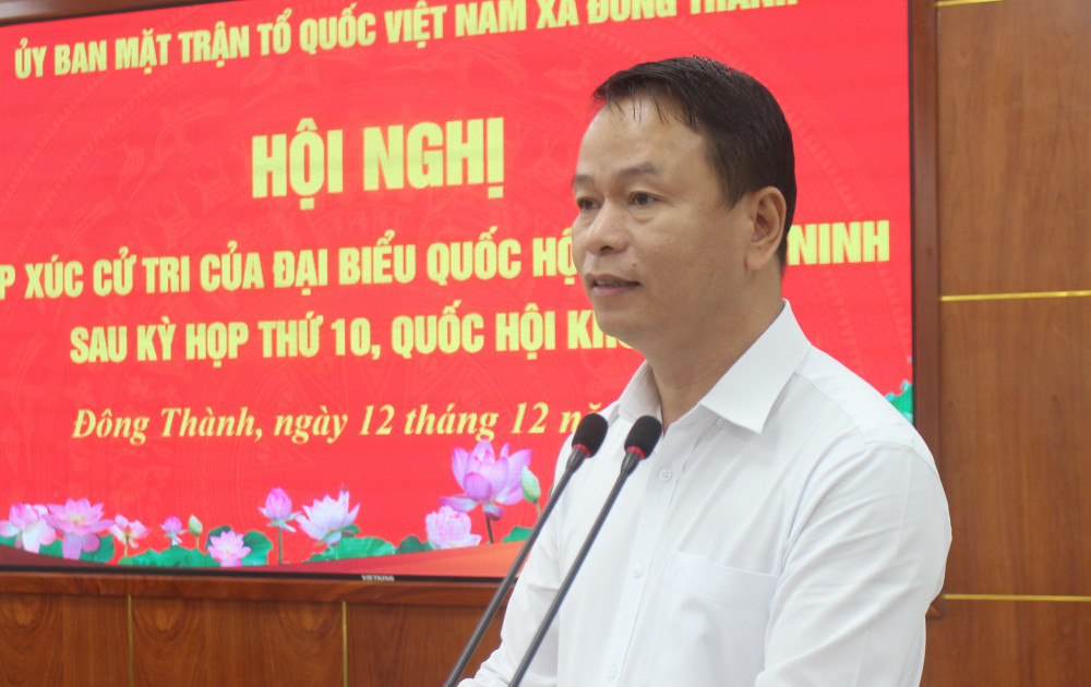 Đại diện Sở Giáo dục và Đào tạo trả lời các kiến nghị của cử tri