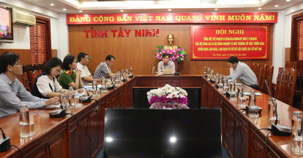 Đại biểu dự hội nghị tại điểm cầu tỉnh Tây Ninh