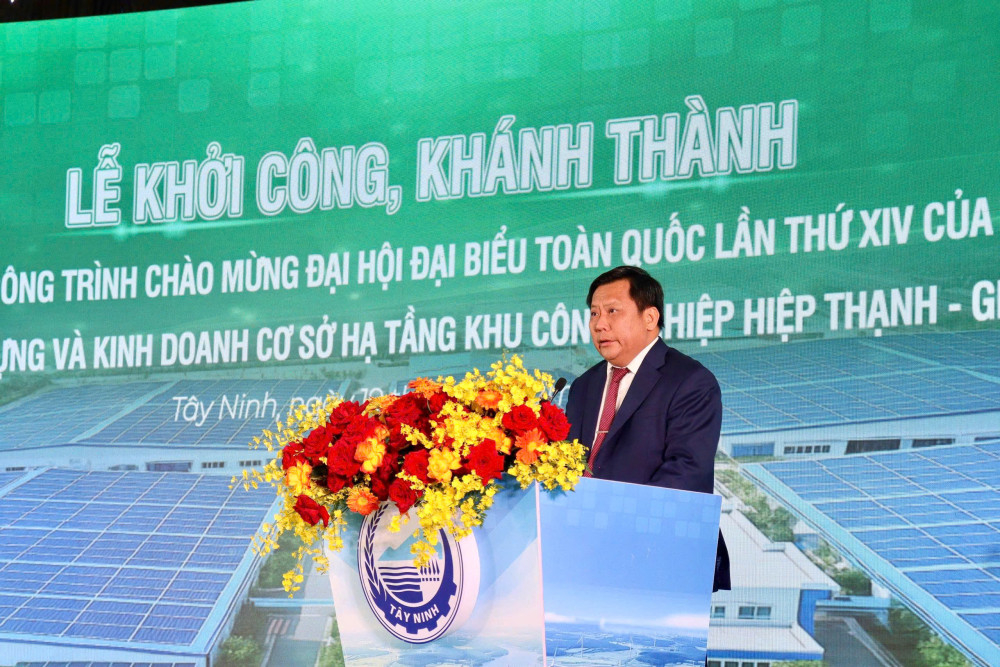 Phó Chủ tịch UBND tỉnh Huỳnh Văn Sơn phát biểu tại sự kiện