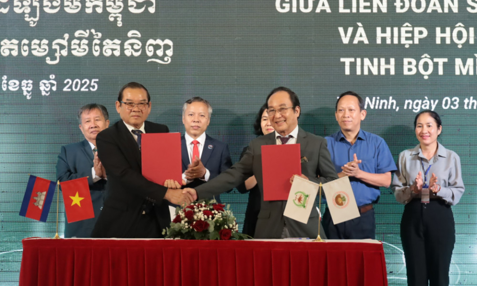 Tây Ninh: Ký kết hợp tác sản xuất khoai mì với Liên đoàn sắn Campuchia