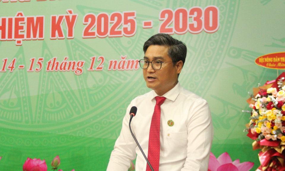 &Ocirc;ng Nguyễn Thanh T&ugrave;ng giữ chức vụ Chủ tịch Hội N&ocirc;ng d&acirc;n tỉnh T&acirc;y Ninh, nhiệm kỳ 2025-2030