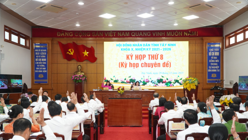 HĐND tỉnh T&acirc;y Ninh th&ocirc;ng qua 10 nghị quyết tại Kỳ họp thứ 8