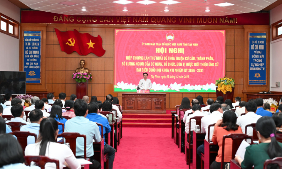 Thỏa thuận cơ cấu, thành phần, số lượng người ứng cử đại biểu Quốc hội và HĐND tỉnh nhiệm kỳ 2026-2031