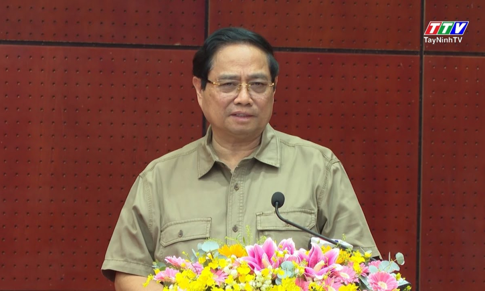 Thủ tướng Phạm Minh Chính làm việc với Ban Thường vụ Tỉnh ủy Tây Ninh về phát triển kinh tế - xã hội năm 2025