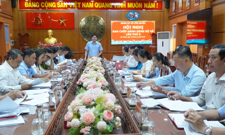 X&atilde; Cần Giuộc ho&agrave;n th&agrave;nh đạt v&agrave; vượt 15/15 chỉ ti&ecirc;u Nghị quyết Đảng ủy năm 2025