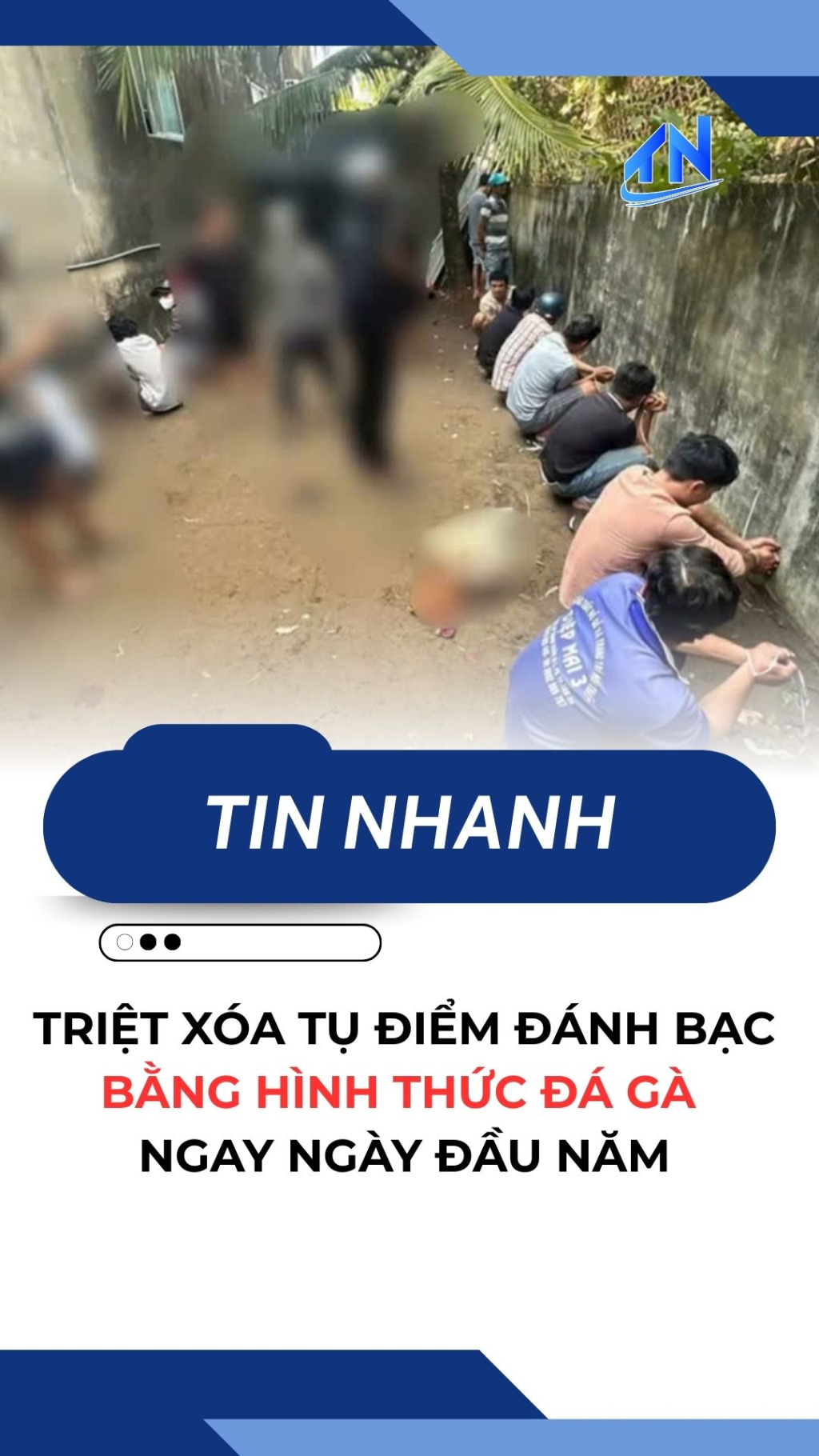 Triệt xóa một tụ điểm đá gà ăn thua bằng tiền, tạm giữ 15 đối tượng