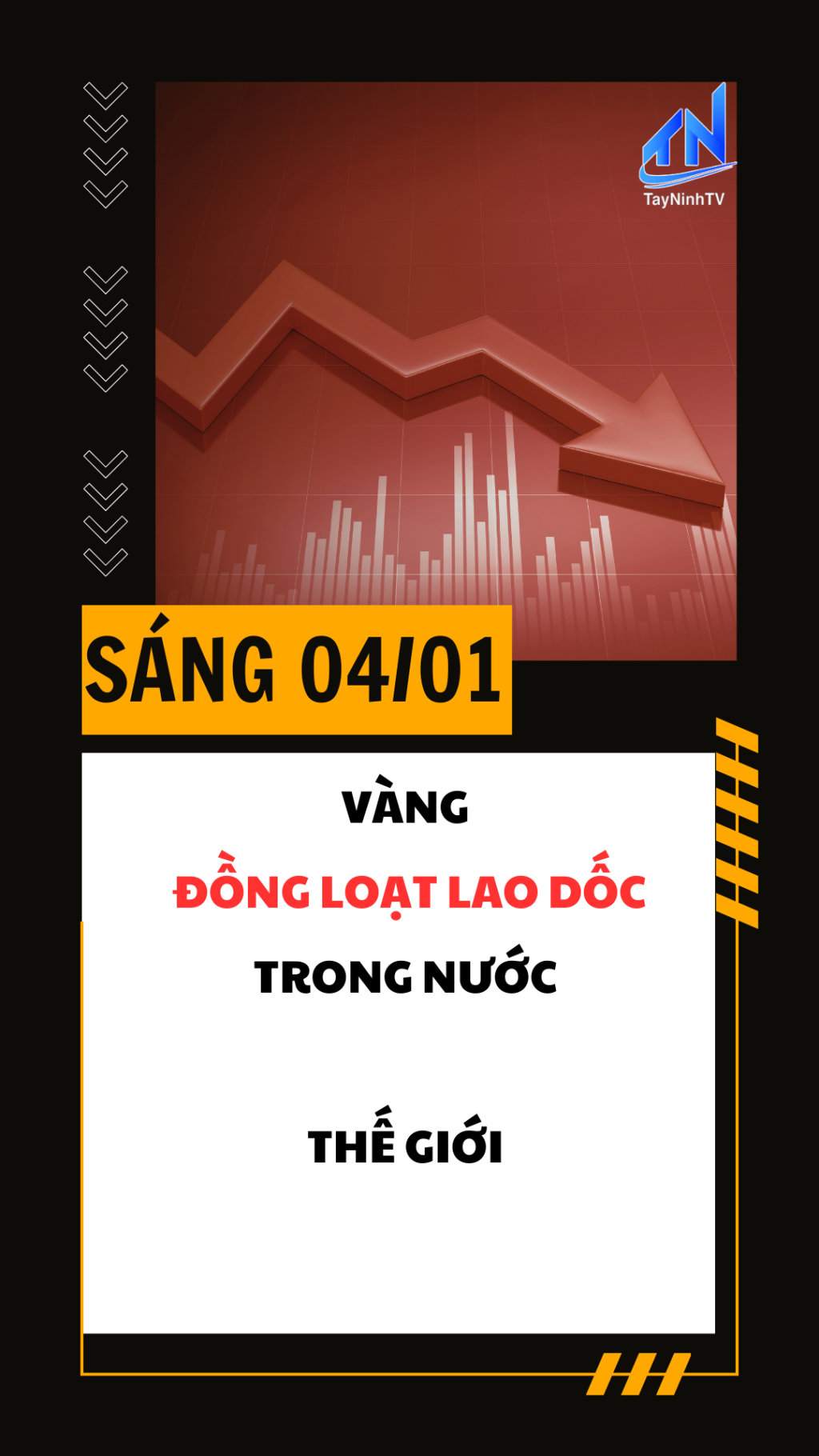 Sáng 04/01: Vàng đồng loạt lao dốc: Trong nước giảm hơn 7 triệu, thế giới giảm hơn 200 USD