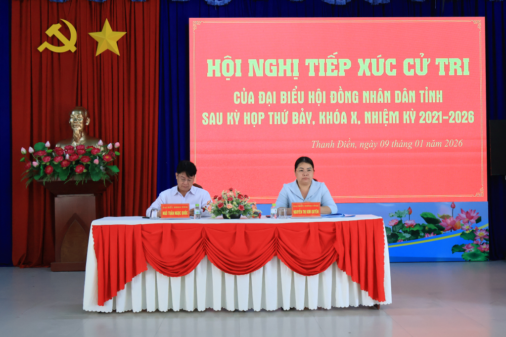 Cử tri phường Thanh Điền phản &aacute;nh t&igrave;nh trạng thiếu nước phục vụ sản xuất n&ocirc;ng nghiệp