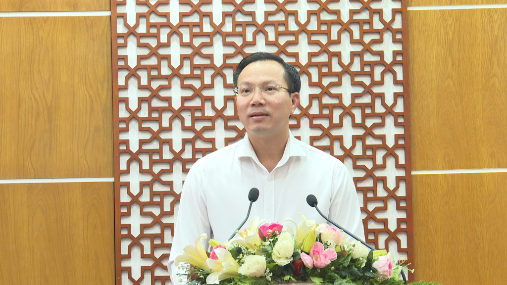 Phó Chủ tịch UBND tỉnh, Trưởng Ban Chỉ đạo THADS tỉnh Đoàn Trung Kiên phát biểu chỉ đạo tại Hội nghị