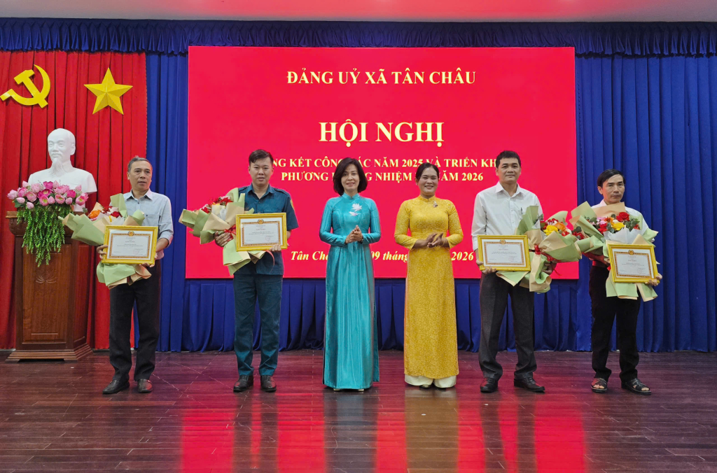 Năm 2025, x&atilde; T&acirc;n Ch&acirc;u ho&agrave;n th&agrave;nh 100% chỉ ti&ecirc;u đề ra