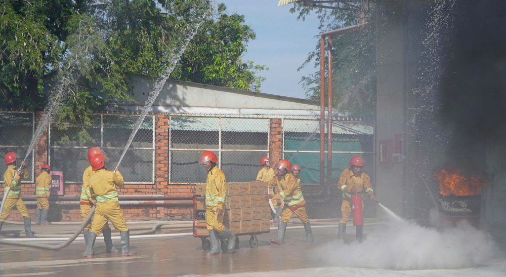 Các đơn vị tham gia thực tập bảo đảm theo nội dung tình huống giả định