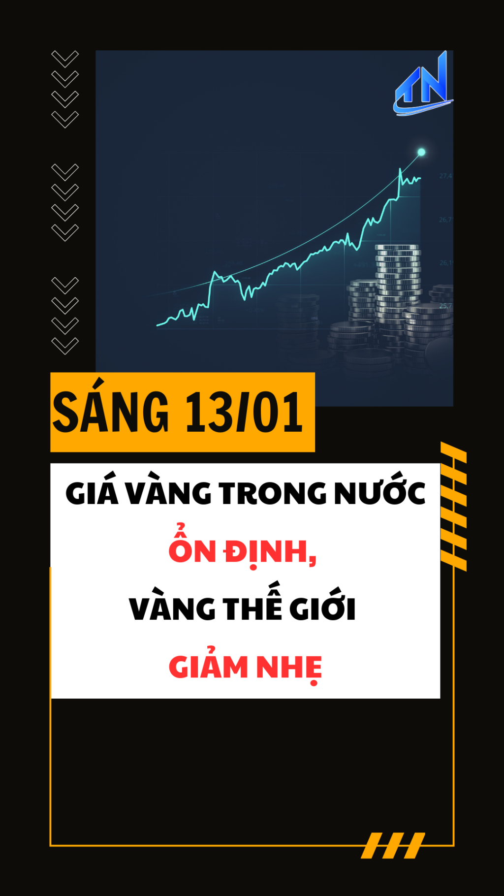 S&aacute;ng 13/01: Gi&aacute; v&agrave;ng trong nước ổn định, v&agrave;ng thế giới giảm nhẹ