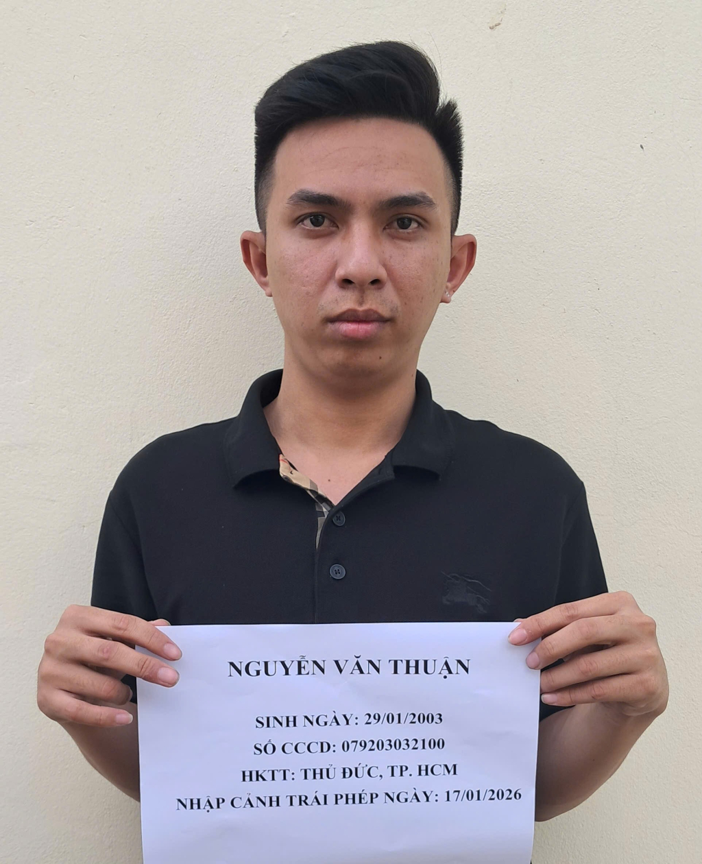 Đồn Bi&ecirc;n ph&ograve;ng Long Khốt: Bắt đối tượng truy n&atilde; khi đang nhập cảnh tr&aacute;i ph&eacute;p