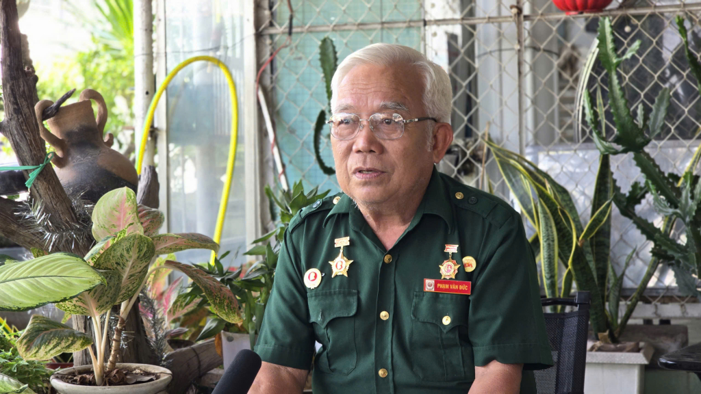 Ông Phạm Văn Đức - Cựu chiến binh, Cán bộ hưu trí phường Hòa Thành, tỉnh Tây Ninh
