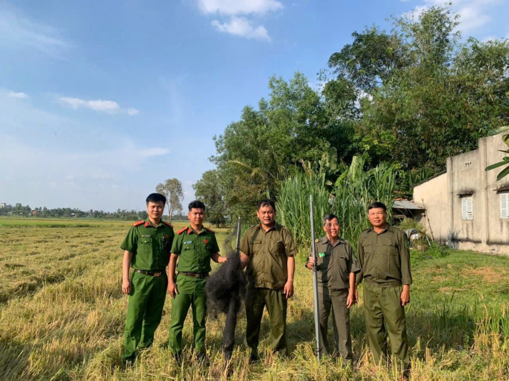 Công an xã Châu Thành tổ chức các hoạt động ngăn ngừa, săn bắt các loài động vật hoang dã