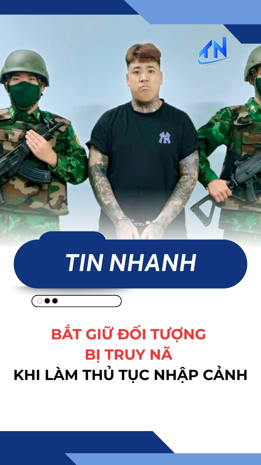 Bắt giữ đối tượng bị truy n&atilde; khi l&agrave;m thủ tục nhập cảnh