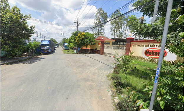 Tuyến đường số 2 trong cụm công nghiệp Đức Hoà Hạ do Quỹ ĐTPT làm chủ đầu tư./.