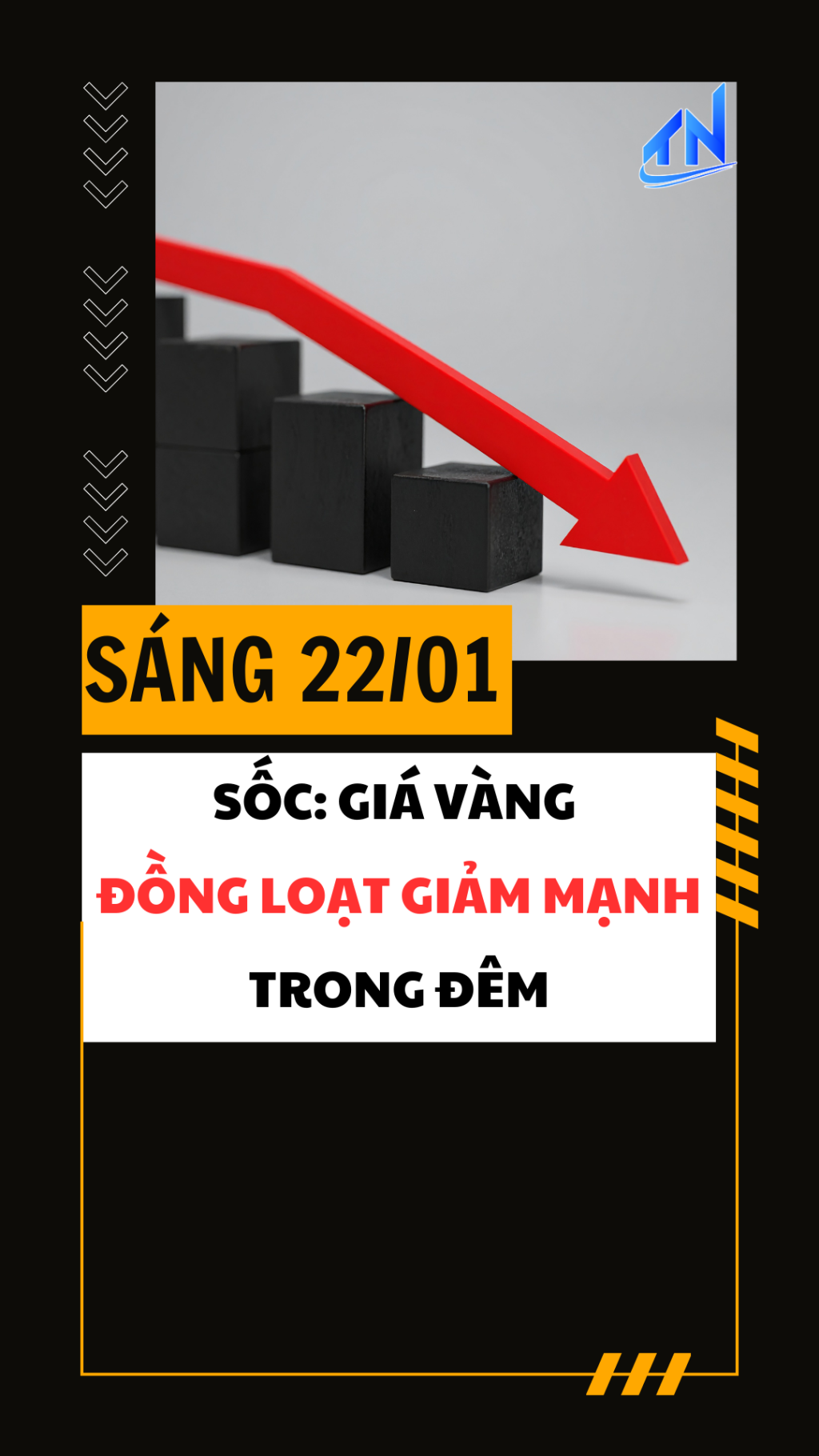 S&aacute;ng 22/01: Sốc: Gi&aacute; v&agrave;ng đồng loạt giảm mạnh trong đ&ecirc;m