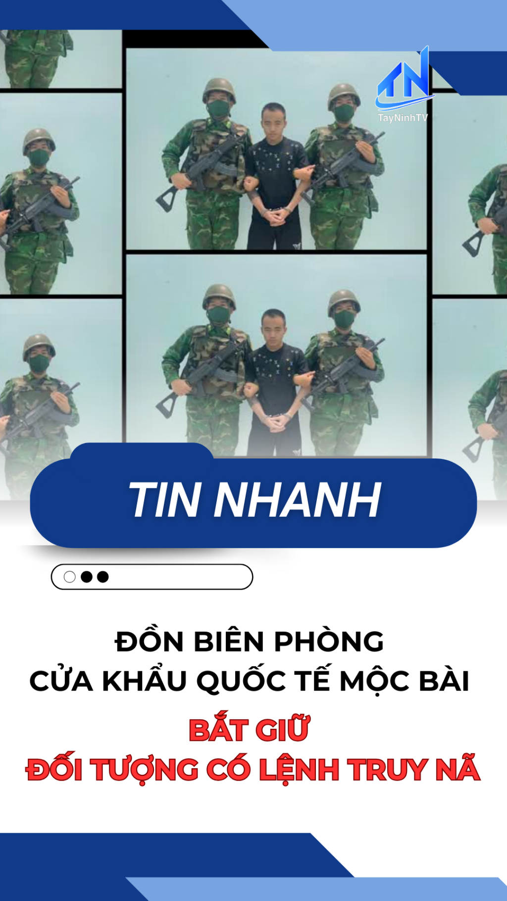 Đồn Bi&ecirc;n ph&ograve;ng Cửa khẩu Quốc tế Mộc B&agrave;i bắt giữ đối tượng c&oacute; lệnh truy n&atilde;