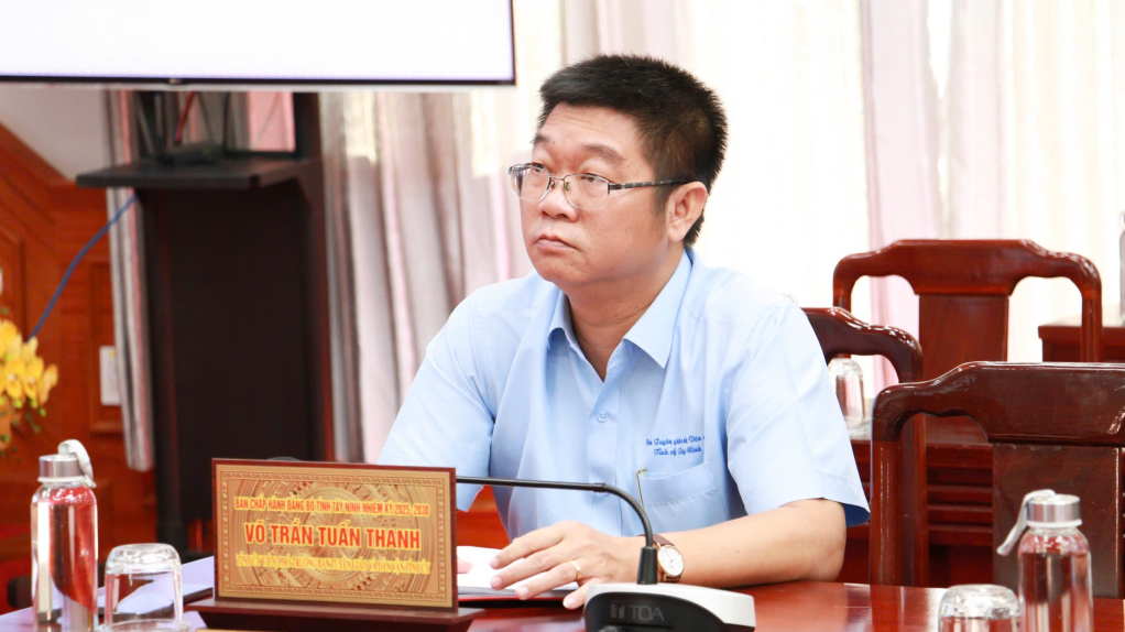 Phó Trưởng Ban Thường trực Ban Tuyên giáo và Dân vận Tỉnh ủy Võ Trần Tuấn Thanh