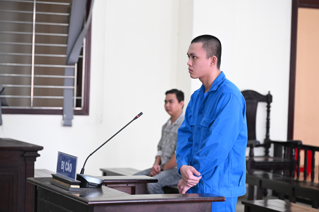 Bị cáo Sơn tại phiên tòa xét xử