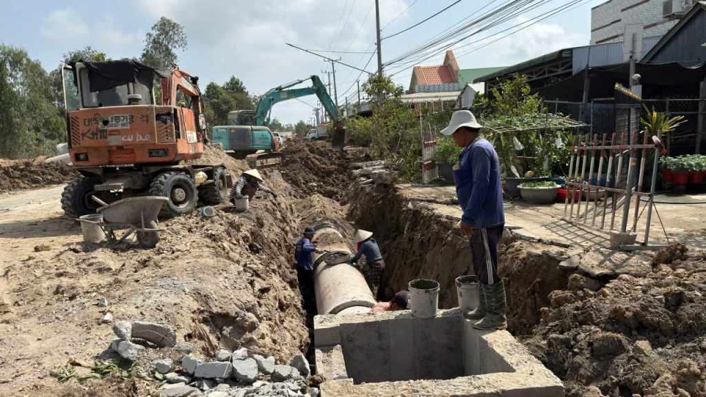 Công trình đang được triển khai thi công