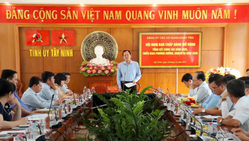 Đảng ủy c&aacute;c cơ quan Đảng tỉnh tổ chức Hội nghị Ban Chấp h&agrave;nh Đảng bộ mở rộng