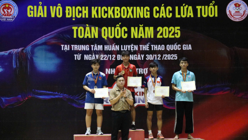 T&acirc;y Ninh gi&agrave;nh 8 Huy chương V&agrave;ng Giải v&ocirc; địch kickboxing c&aacute;c lứa tuổi to&agrave;n quốc năm 2025