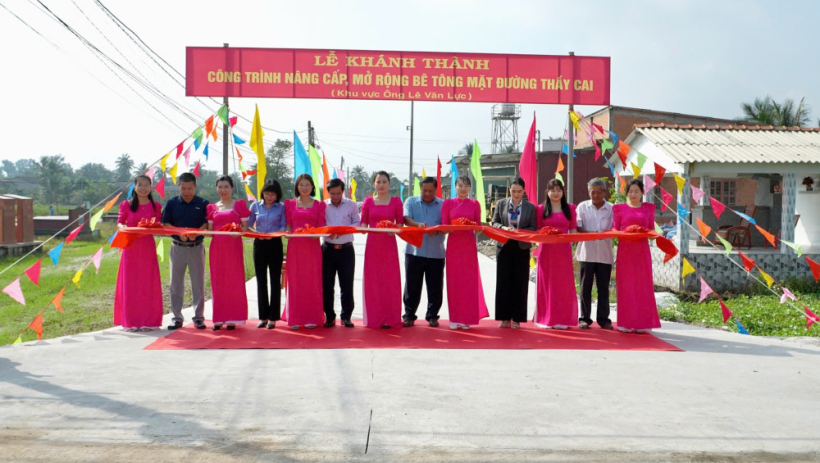 X&atilde; T&acirc;n Trụ: Kh&aacute;nh th&agrave;nh c&ocirc;ng tr&igrave;nh sửa chữa, n&acirc;ng cấp đường Thầy Cai