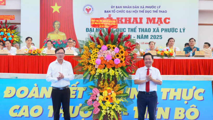 X&atilde; Phước L&yacute; khai mạc Đại hội Thể dục thể thao lần thứ I năm 2025