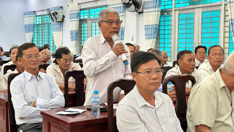 Đại biểu HĐND tỉnh tiếp x&uacute;c cử tri c&aacute;c x&atilde;: T&acirc;n Thạnh, Nhơn Ninh, Nhơn Hòa L&acirc;̣p và H&acirc;̣u Thạnh