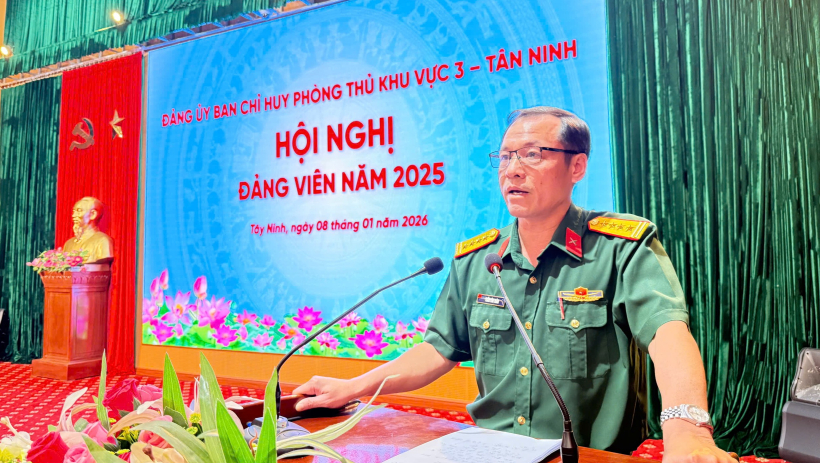 Đảng ủy Ban Chỉ huy ph&ograve;ng thủ Khu vực 3 &ndash; T&acirc;n Ninh: Quyết t&acirc;m ho&agrave;n th&agrave;nh xuất sắc nhiệm vụ năm 2026