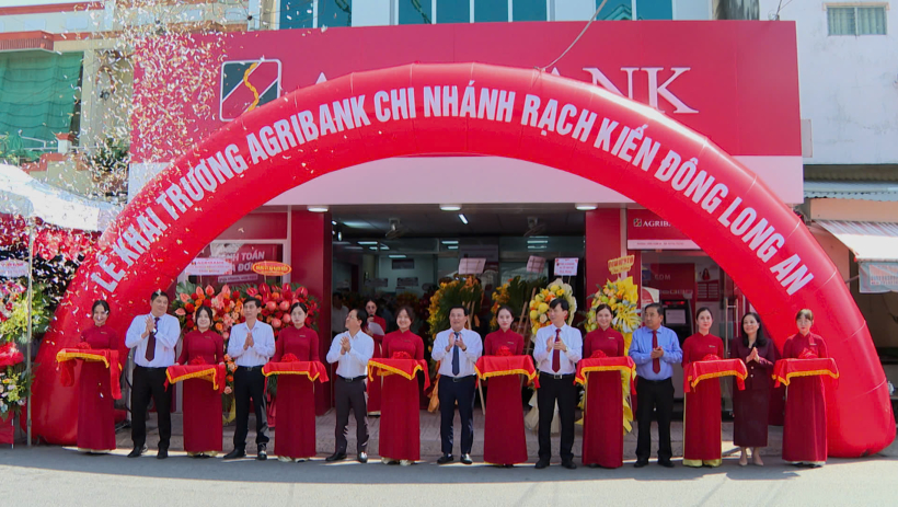 Agribank Chi nh&aacute;nh Đ&ocirc;ng Long An: Khai trương Ph&ograve;ng Giao dịch T&acirc;n L&acirc;n v&agrave; Chi nh&aacute;nh Rạch Kiến