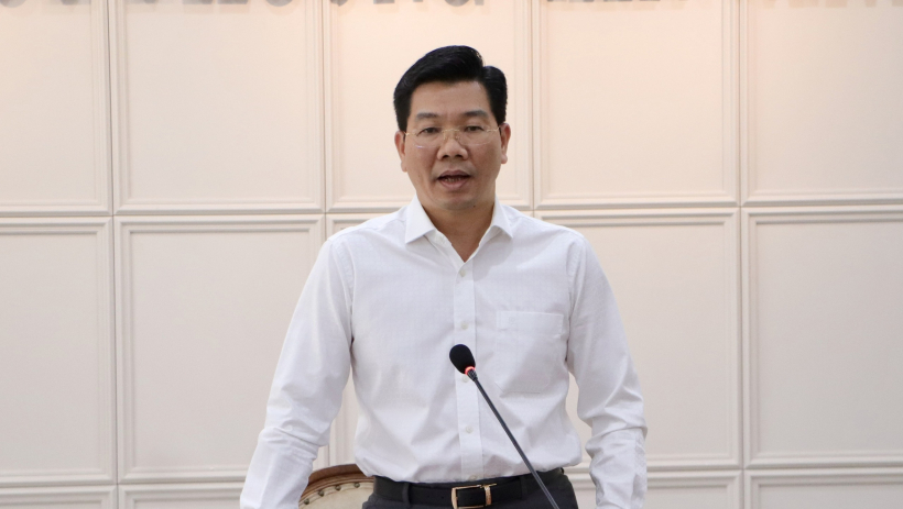 Ph&oacute; B&iacute; thư Thường trực Tỉnh ủy Nguyễn Mạnh H&ugrave;ng l&agrave;m việc với Đảng ủy phường T&acirc;n Ninh