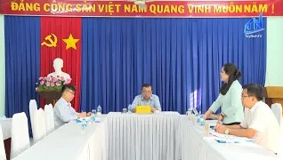 Lãnh đạo Tỉnh ủy l&agrave;m việc với Ban Thường vụ Đảng ủy phường An Tịnh