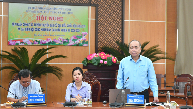 T&acirc;y Ninh: Tập huấn th&ocirc;ng tin tuy&ecirc;n truyền c&ocirc;ng t&aacute;c bầu cử