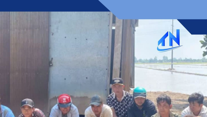 X&atilde; T&acirc;n Thạnh: Triệt ph&aacute; tụ điểm đ&aacute; g&agrave; ăn tiền, tạm giữ 10 đối tượng