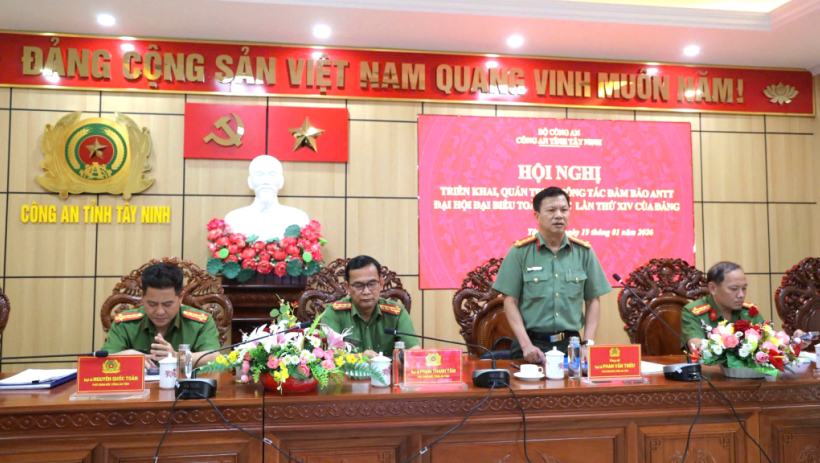 C&ocirc;ng an tỉnh bảo đảm an ninh, trật tự phục vụ Đại hội lần thứ XIV của Đảng