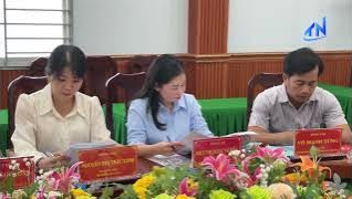 Thường trực Tỉnh ủy l&agrave;m việc với Thường trực Đảng ủy x&atilde; Vĩnh Ch&acirc;u