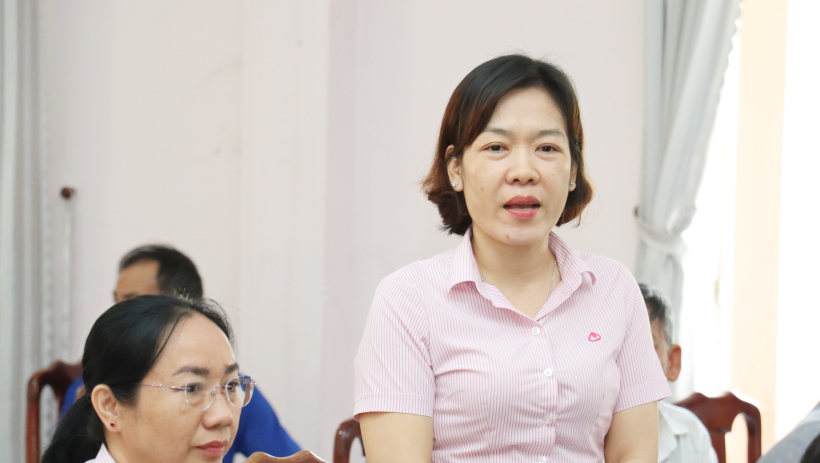 Chi nh&aacute;nh NHCSXH tỉnh T&acirc;y Ninh l&agrave;m việc tại điểm giao dịch An B&igrave;nh