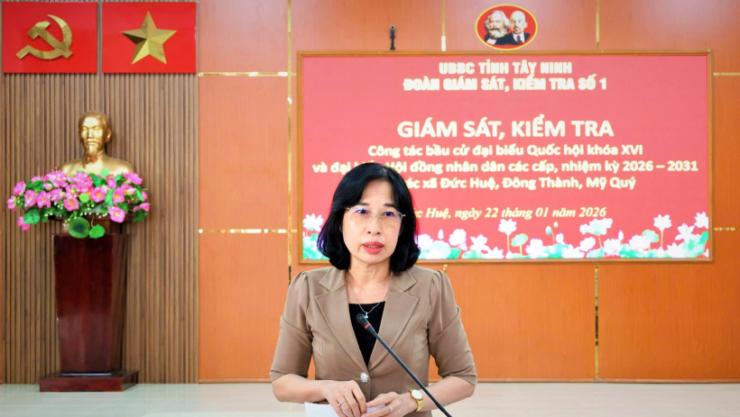 Gi&aacute;m s&aacute;t, kiểm tra c&ocirc;ng t&aacute;c bầu cử đại biểu Quốc hội kh&oacute;a XVI v&agrave; đại biểu HĐND c&aacute;c cấp, nhiệm kỳ 2026 &ndash; 2031